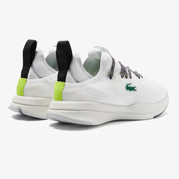Mens Lacoste Sneakers Run Spin Comfort 2 Size 13 Athletic NEW White Lilac Green
