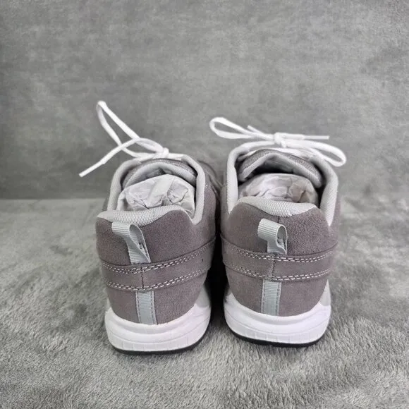 Mens L.L Bean Sneakers Shoes Gray Comfort Fitness Walking Suede Mesh Size 10