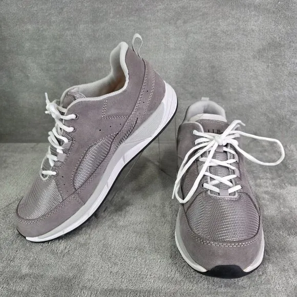 Mens L.L Bean Sneakers Shoes Gray Comfort Fitness Walking Suede Mesh Size 10