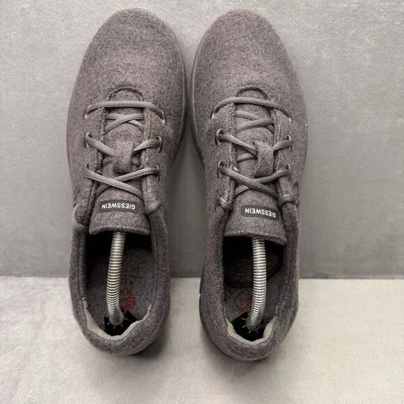 Mens Size 12 / EU 45 Giesswein Merino Runners Dark Grey Wool Comfort Sneakers