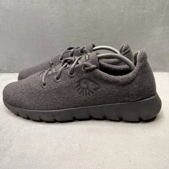 Mens Size 12 / EU 45 Giesswein Merino Runners Dark Grey Wool Comfort Sneakers