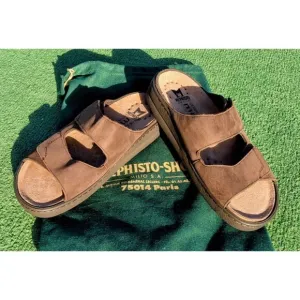 Mephisto Air-Relax Mobils Leather Comfort Sandal Slip-On Slides Shoes Sz40 NWOT