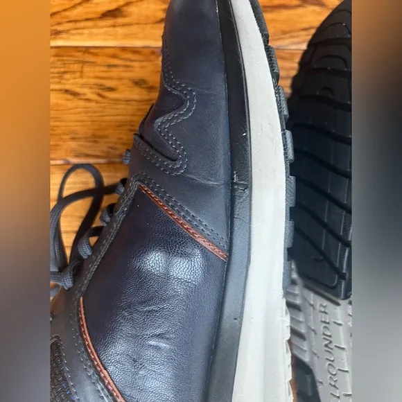 Mephisto Sneakers Men’s Leather Navy Brown Size 10