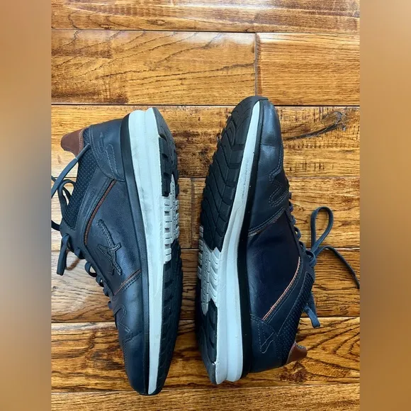 Mephisto Sneakers Men’s Leather Navy Brown Size 10
