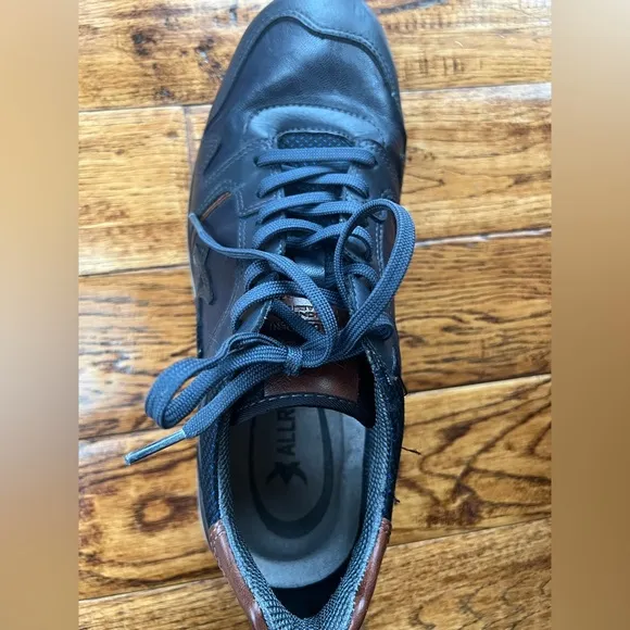 Mephisto Sneakers Men’s Leather Navy Brown Size 10