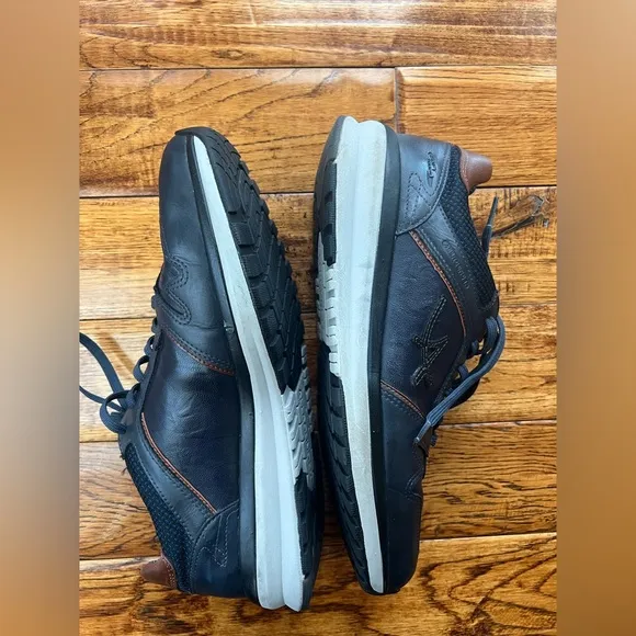 Mephisto Sneakers Men’s Leather Navy Brown Size 10