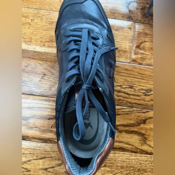 Mephisto Sneakers Men’s Leather Navy Brown Size 10