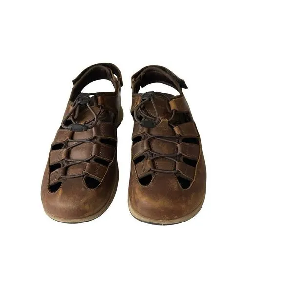 MERRELL TIDERISER LUNA FISHERMAN LEATHER Sandals   Men's 8