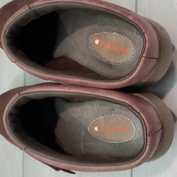 Merrell Woman Luxe Plunge Brown Leather Comfort Clogs Mule shoes sz 9