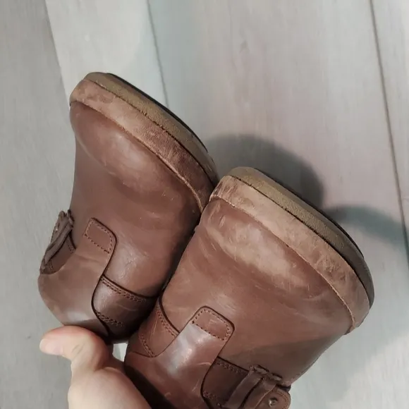 Merrell Woman Luxe Plunge Brown Leather Comfort Clogs Mule shoes sz 9