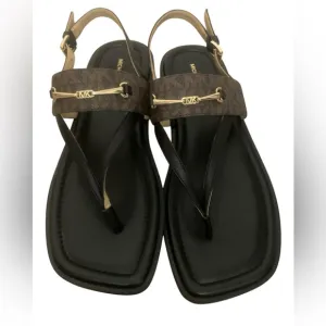 Michael Kors Black and Brown Women's Sandals new