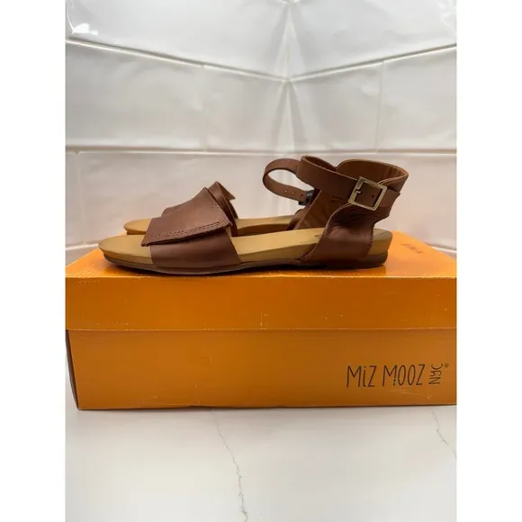Mix mooz antony size 6 brown leather sandals