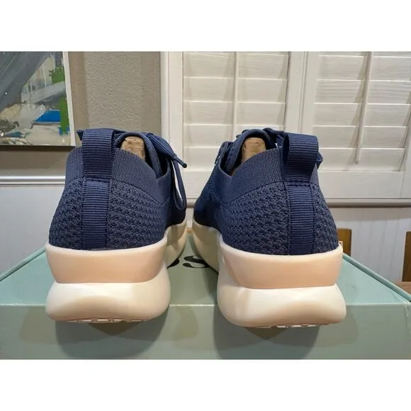 Moshn Leap Casual Shoes Blue Indigo Smart Knit Size 7 NIB Comfy Slip Resistant