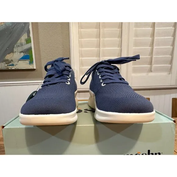 Moshn Leap Casual Shoes Blue Indigo Smart Knit Size 7 NIB Comfy Slip Resistant