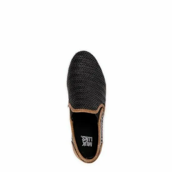 MUK LUKS Women's 8.5 Street Smart Sneaker Slip On Aztec Boho Casual Shoes