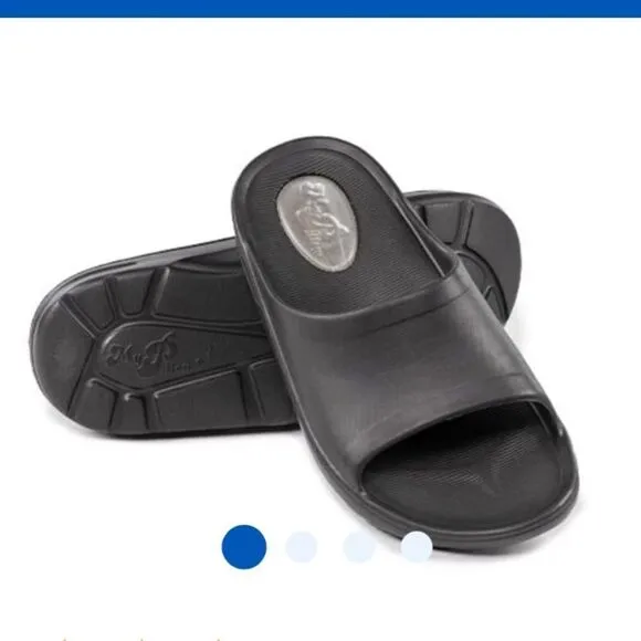 My Pillow Women's Slide Sandals Black Size 6 NWT in packaging