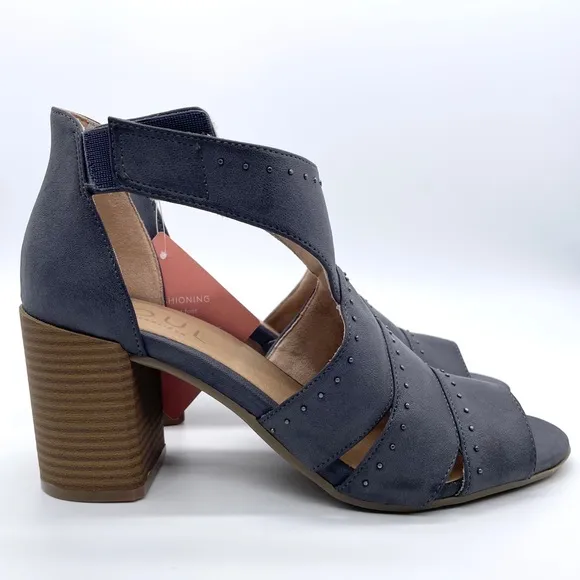 Naturalizer Soul Christina Denim Leather Sandals
