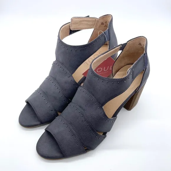 Naturalizer Soul Christina Denim Leather Sandals