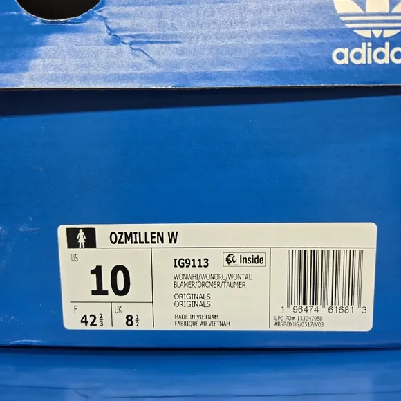 New Adidas Originals Ozmillen Beige Wonder White Orchid Women's Shoes Size 10