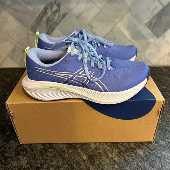 NEW ASICS Gel Excite 10 Sneakers Women’s Size 6 Sapphire Blue Pure Silver Shoes