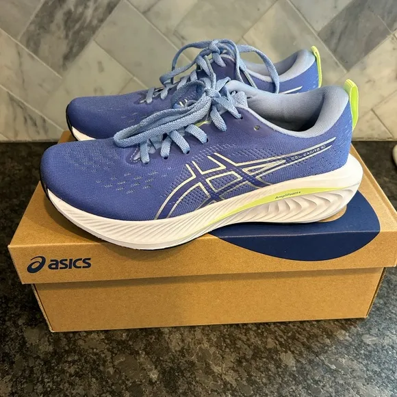 NEW ASICS Gel Excite 10 Sneakers Women’s Size 6 Sapphire Blue Pure Silver Shoes