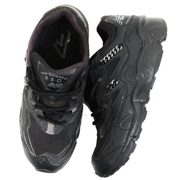 New Balance Black Synthetic Chains Mesh Running Shoes Women's 8.5