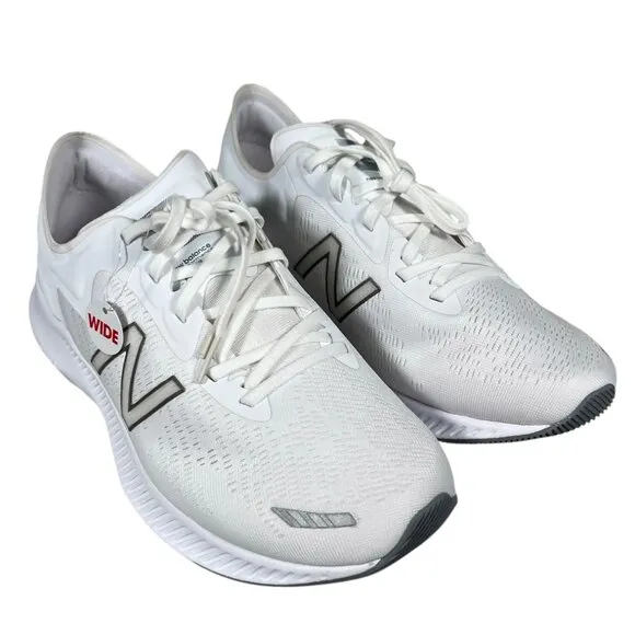 New Balance DynaSoft Pesu White Low Top Comfort Insert Running Shoes Size 9 Wide