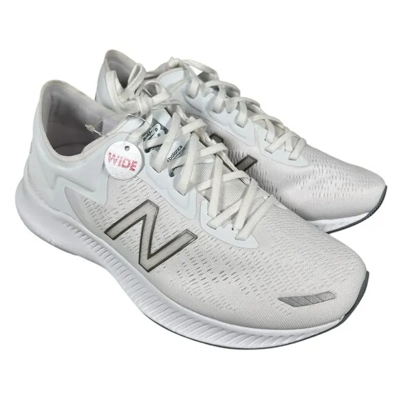 New Balance DynaSoft Pesu White Low Top Comfort Insert Running Shoes Size 9 Wide