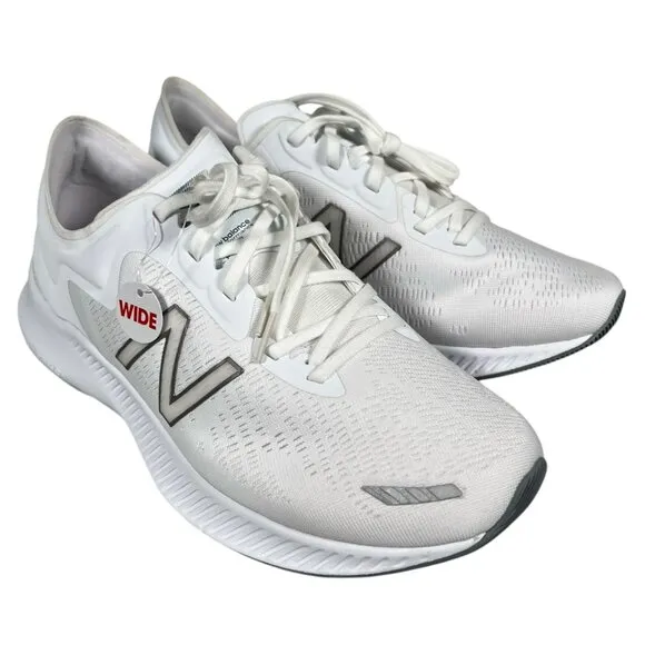 New Balance DynaSoft Pesu White Low Top Comfort Insert Running Shoes Size 9 Wide