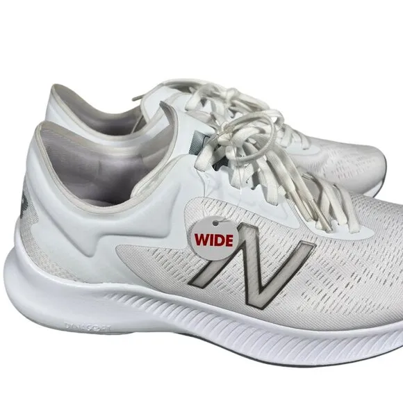 New Balance DynaSoft Pesu White Low Top Comfort Insert Running Shoes Size 9 Wide
