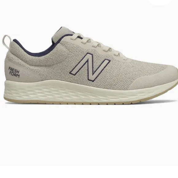 New Balance Mens Arishi v3 Fresh Foam Gray Dark Blue Running Shoe Size 8.5