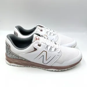 New Balance Size 10.5 Fresh Foam Links SL V2 White Rose Gold Golf Sneakers Shoes