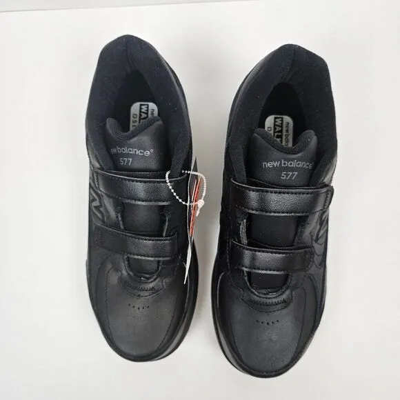 New Balance 577 Walking Tennis Shoes DSL-2 Black Women Size 7 1/2 D Wide NIB