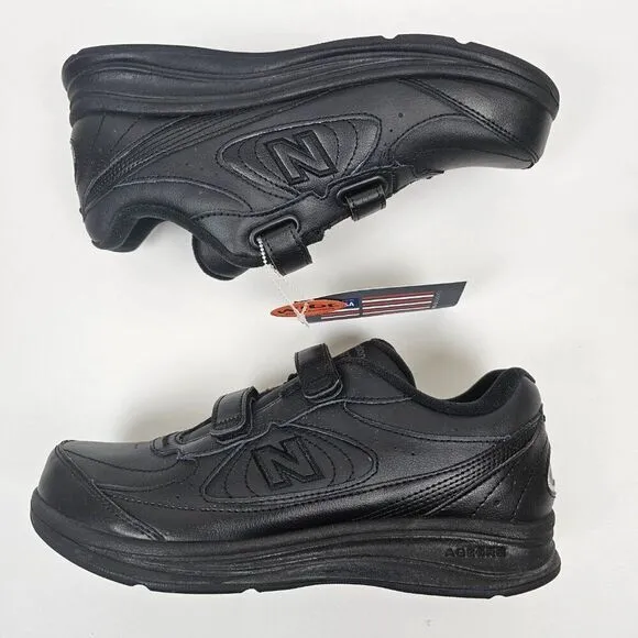 New Balance 577 Walking Tennis Shoes DSL-2 Black Women Size 7 1/2 D Wide NIB
