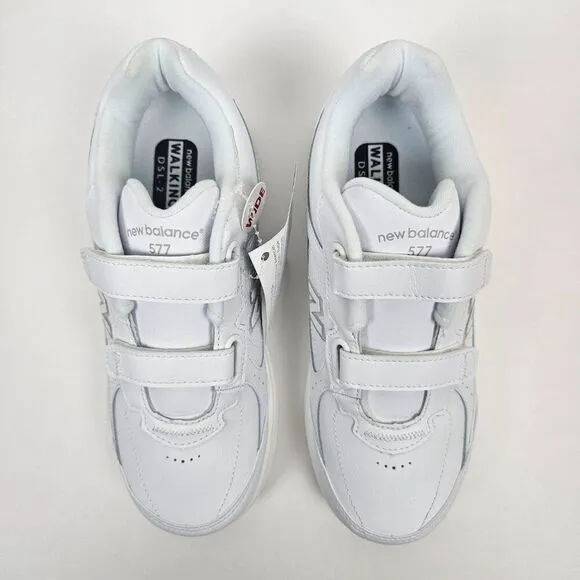 New Balance 577 Walking Tennis Shoes DSL-2 White Women Size 7 1/2 2E EE XWide