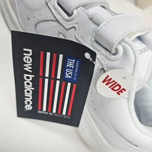 New Balance 577 Walking Tennis Shoes DSL-2 White Women Size 7 1/2 2E EE XWide