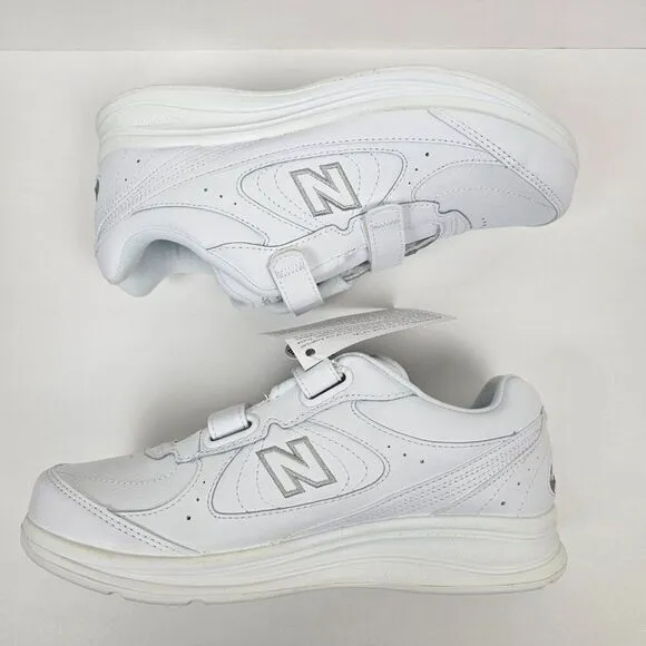 New Balance 577 Walking Tennis Shoes DSL-2 White Women Size 7 1/2 2E EE XWide