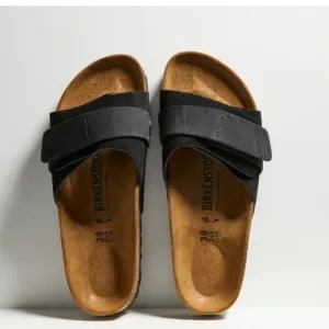 NEW Birkenstock Oida Black Leather Suede Sandals Size 39