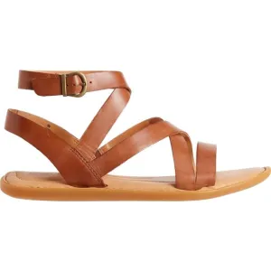 new BORN Brown Leather Libra Flat Gladiator Comfort Sandals 253