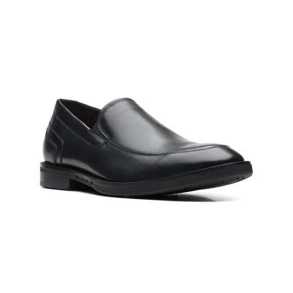 NEW CLARKS men's un hugh step shoes in black