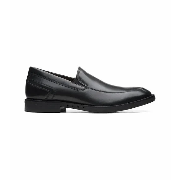 NEW CLARKS men's un hugh step shoes in black