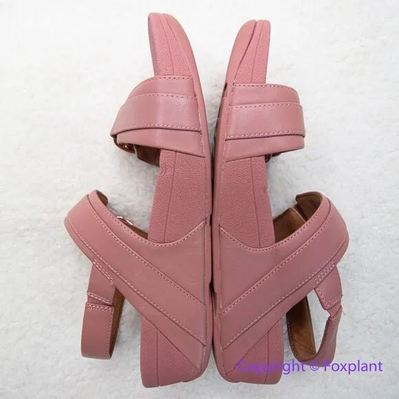 New! Fitflop lulu adjustable leather back‎ strap sandals, size 8