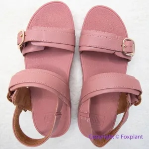 New! Fitflop lulu adjustable leather back‎ strap sandals, size 8