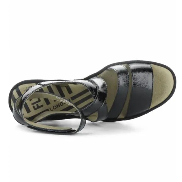 NEW FLY LONDON women's bafy heels in black