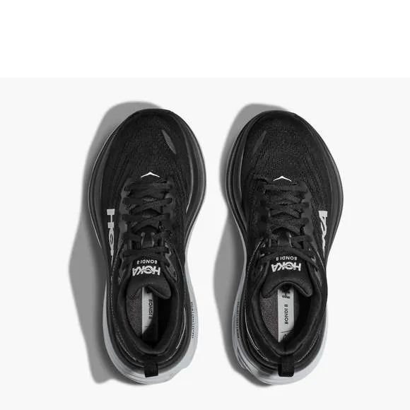 NEW HOKA men's bondi 8 extra wide in black