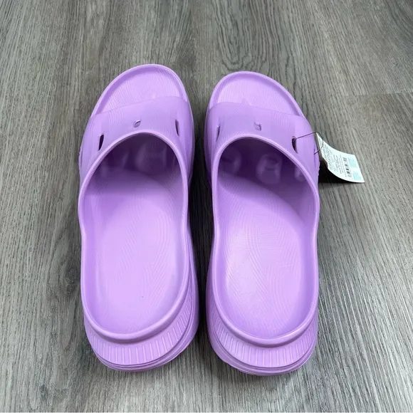 NEW Hoka One Men's Ora Recovery Slide 3 Sandals Summer Solid Violet Purple Sz 12