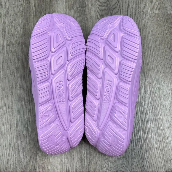 NEW Hoka One Men's Ora Recovery Slide 3 Sandals Summer Solid Violet Purple Sz 12