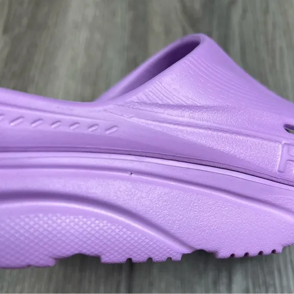 NEW Hoka One Men's Ora Recovery Slide 3 Sandals Summer Solid Violet Purple Sz 12