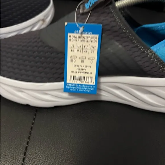 New Hoka One Ora Recovery Shoes Men's SZ 10 Mesh Slate Grey Blue 1099677