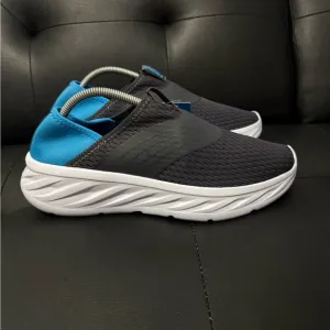 New Hoka One Ora Recovery Shoes Men's SZ 10 Mesh Slate Grey Blue 1099677
